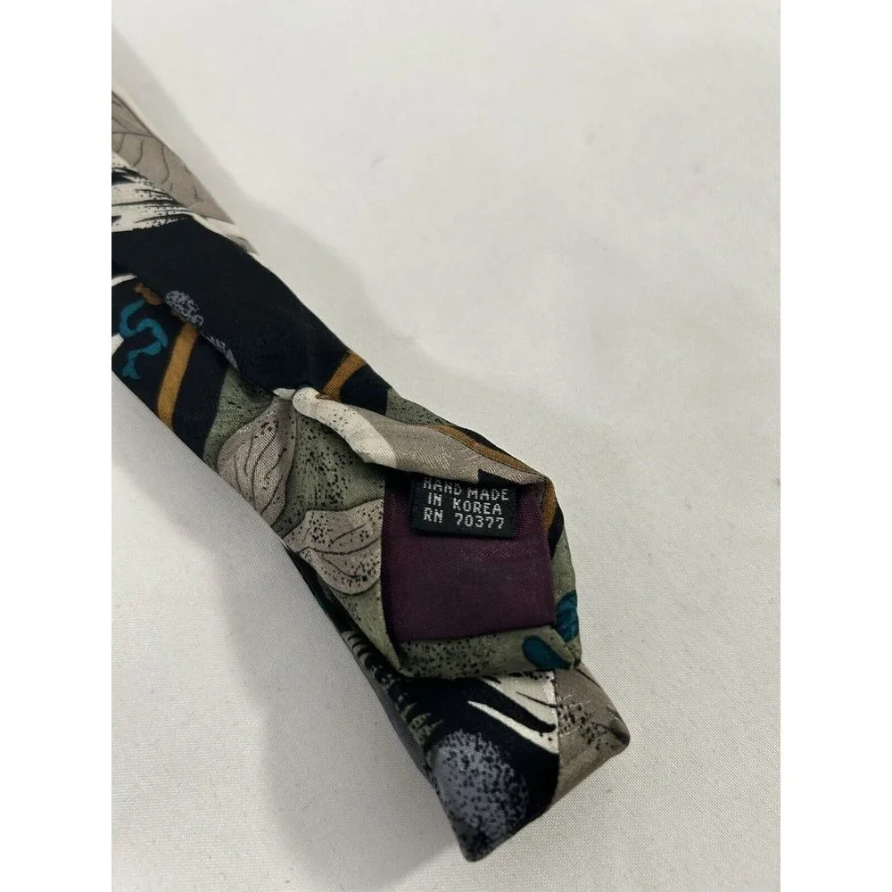 Paul Roden 100% Pure Silk Handmade Abstract Colorful Neck Tie 56 x 3.75